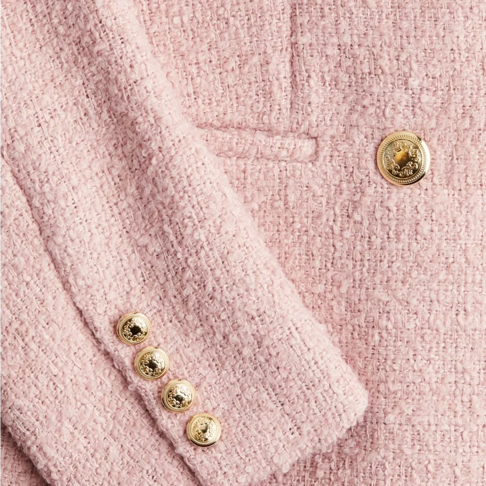 H&M Textured Weave Tweed Blazer - Picture 6 of 10